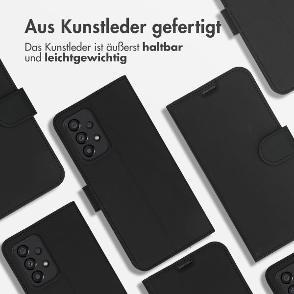 Accezz Wallet TPU Klapphülle Samsung Galaxy A33 - Schwarz