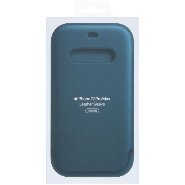 Apple Ledersleeve MagSafe für das Apple iPhone 12 Pro Max - Baltic Blue