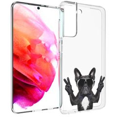 imoshion Design Hülle für das Samsung Galaxy S21 FE - Cool Bulldog