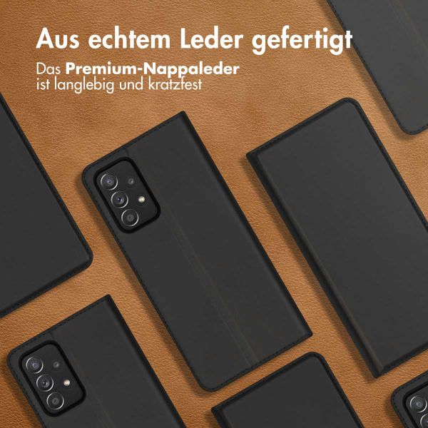 Accezz Premium Leather Slim Klapphülle Samsung Galaxy A52(s) (5G/4G) - Schwarz