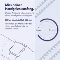 Apple Geflochtenes Solo Loop für  Apple Watch | 44/45/46/49 mm - Größe 4 - Light Blue
