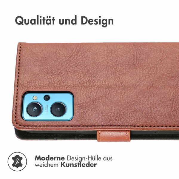 imoshion Luxuriöse Klapphülle Oppo A76 (4G) - Braun