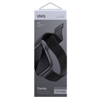 Uniq Dante Mesh-Stahlarmband für das  Apple Watch Series 1 t/m 9 / SE (38/40/41 mm) | Series 10 / 11 (42 mm) - Graphite