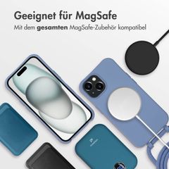 imoshion Color Backcover mit abtrennbarem Band MagSafe für das iPhone 15 - Ash Blue