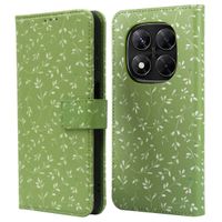 imoshion Design Klapphülle Xiaomi Redmi Note 14 Pro Plus (5G) - Green Flowers