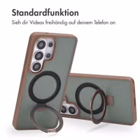 Accezz Ring Stand Backcover mit MagSafe Samsung Galaxy S26 Ultra - Braun