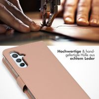 Selencia Echtleder Klapphülle für das Samsung Galaxy A54 (5G) - Dusty Pink