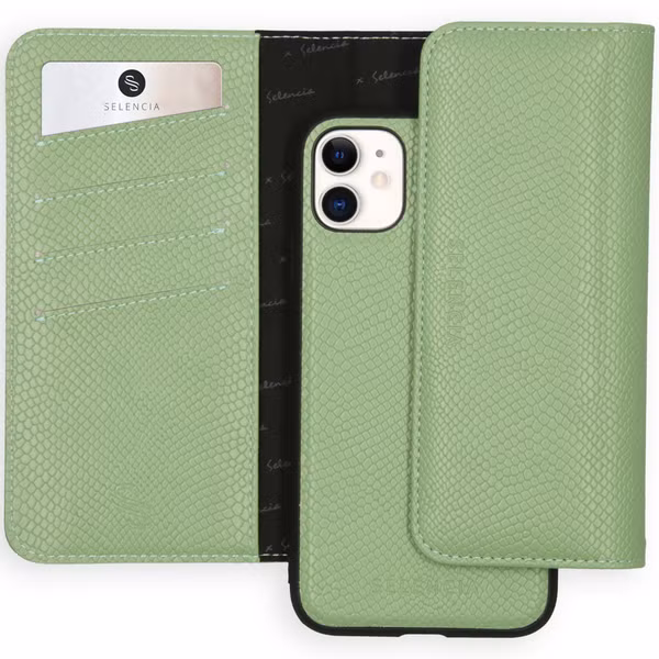Selencia Clutch Klapphülle mit herausnehmbarem Backcover für das Apple iPhone 11