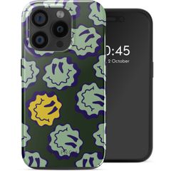 Selencia Vivid Rückabdeckung mit MagSafe Apple iPhone 15 Pro - Wavy Smiley Green