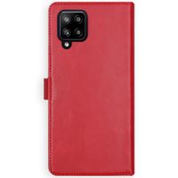 Selencia Echtleder Klapphülle Samsung Galaxy A42 - Rot