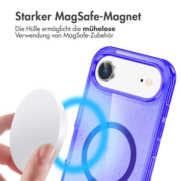 imoshion Sparkle Back Cover mit MagSafe Apple iPhone Air - Violett