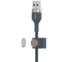 Belkin Boost↑Charge™ USB-A-zu-Lightning-Kabel aus geflochtenem Silikon - 2 Meter - Blau