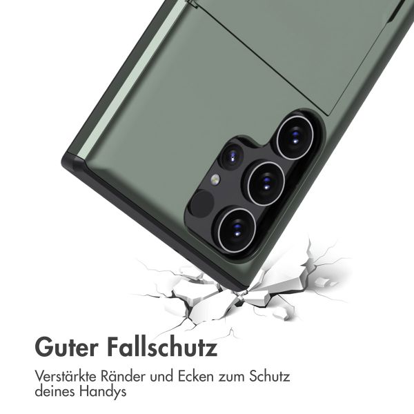 imoshion Backcover mit Kartenfach für das Samsung Galaxy S24 Ultra - Dunkelgrün