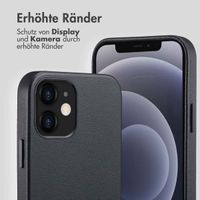 Accezz MagSafe Leather Backcover Apple iPhone 12 (Pro) - Onyx Black