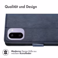 imoshion Luxuriöse Klapphülle OnePlus 15R - Dunkelblau