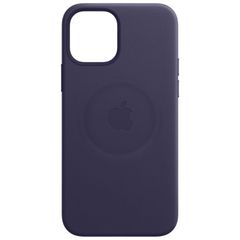 Apple Leder-Case MagSafe für Apple iPhone 12 (Pro) - Deep Violet