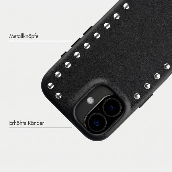 Selencia Studs Backcover mit MagSafe Apple iPhone 17 - Velvet Black