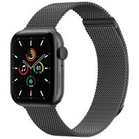 imoshion Mailändische Magnetarmband für die Apple Watch Series 1 bis 10 / SE / Ultra (2) (44/45/46/49 mm) - Größe M - Schwarz