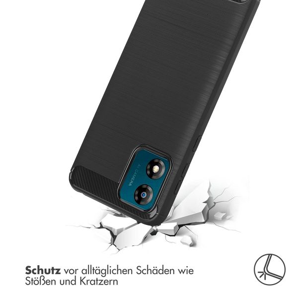 imoshion Brushed Back Cover Motorola Moto E13 - Schwarz
