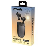 Urbanista Phoenix Solar - In-Ear Kopfhörer - Bluetooth Kopfhörer – Mit ANC-Geräuschunterdrückungsfunktion - Midnight Black