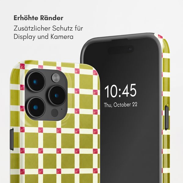 Selencia Vivid Rückabdeckung mit MagSafe Apple iPhone 15 Pro - Check This Olive
