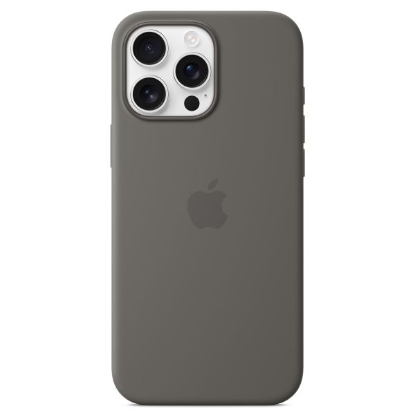 Apple Silikon-Case MagSafe für das Apple iPhone 16 Pro Max - Stone Gray