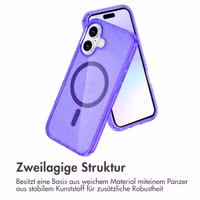 imoshion Sparkle Back Cover mit MagSafe Apple iPhone 17 - Violett