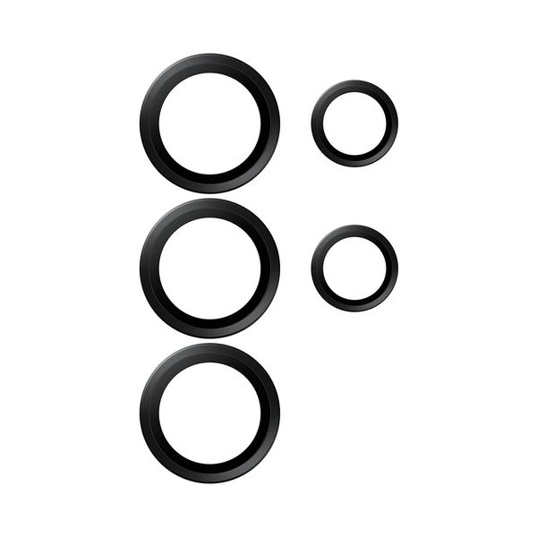 PanzerGlass Kameraprotektor Hoops Optic Rings für das Samsung Galaxy S26 Ultra - Schwarz