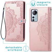 imoshion Mandala Klapphülle für das Xiaomi 12 Lite - Rose Gold