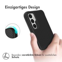 imoshion Rugged Hybrid Carbon Case für das Samsung Galaxy A14 (5G/4G) - Schwarz