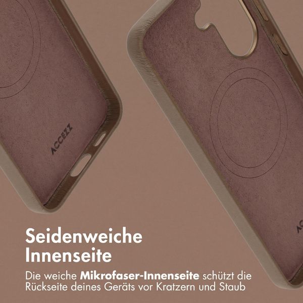 Accezz MagSafe Leather Backcover Samsung Galaxy A57 (5G) - Kaffeebraun