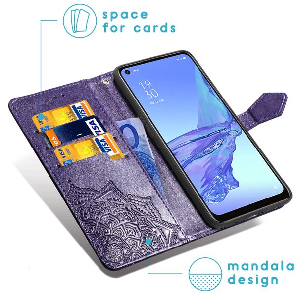 imoshion Mandala Klapphülle Oppo A53 / Oppo A53s  - Violett