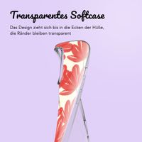 Personalisierte Hülle mit Blumen iPhone 16 Pro - Transparent