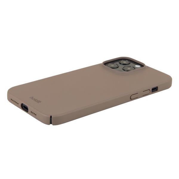 Holdit Slim Case für das iPhone 13 Pro Max - Mocha Brown