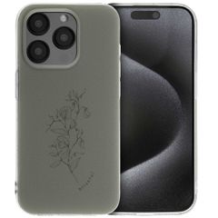 imoshion Design Hülle Apple iPhone 15 Pro - Floral Green
