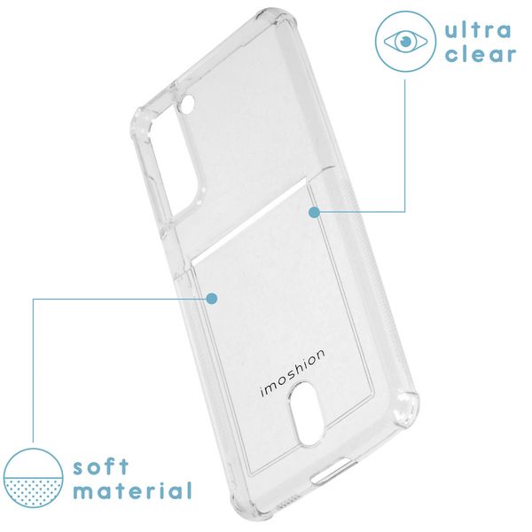 imoshion Soft Case Back Cover mit Kartenfach Samsung Galaxy S21 Plus - Transparent