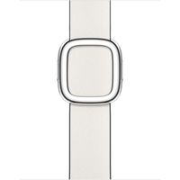 Apple Leather Band Modern Buckle für die Apple Watch Series 1-9 / SE - 38/40/41 mm / Series 10 - 42 mm - Größe S - Chalk