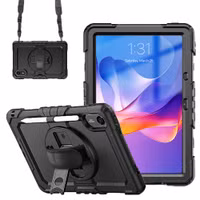 Accezz Robustes Back Cover mit Schultergurt Xiaomi Redmi Pad 2 - Schwarz