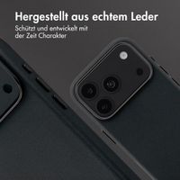 Accezz MagSafe Leather Backcover Apple iPhone 18 Pro / 17 Pro - Onyx Black