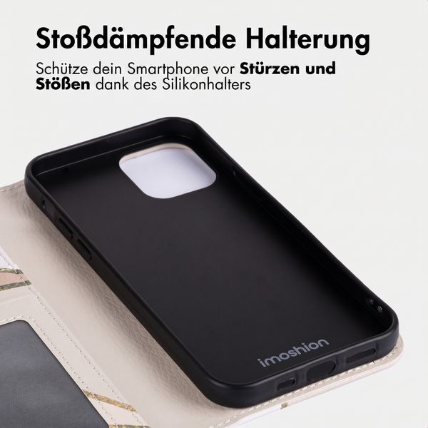 imoshion Design Klapphülle Apple iPhone 15 - Beige Graphic
