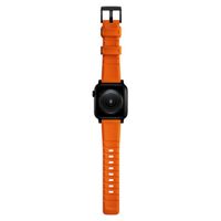 Nomad Robustes Armband FKM für die Apple Watch Series 1 bis 10 / SE / Ultra (2) (44/45/46/49 mm) - Schwarz/Orange