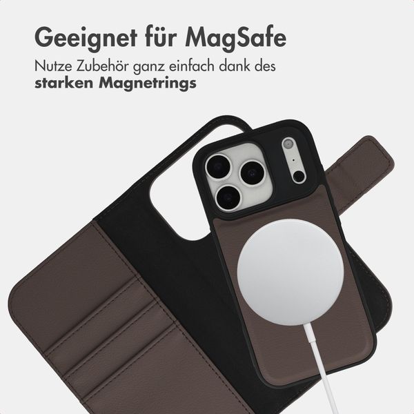 imoshion Herausnehmbare 2-in-1 Luxus-Bookcase Apple iPhone 17 Pro - Braun