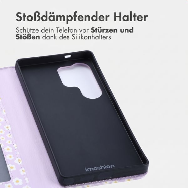 imoshion Design Klapphülle Samsung Galaxy S25 Ultra - White Daisy