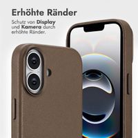 Accezz 2-in-1 Klapphülle aus Leder mit MagSafe Apple iPhone 17e / 16e - Kaffeebraun