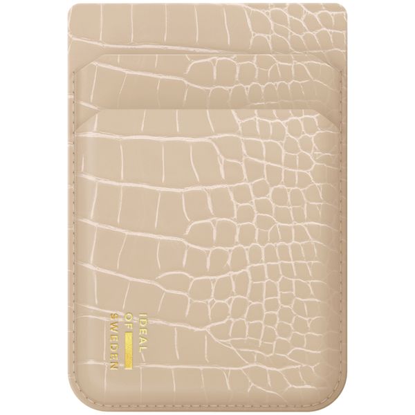 iDeal of Sweden MagSafe / Magnetischer Kartenhalter - Kartenhalter - Warm Beige Croco