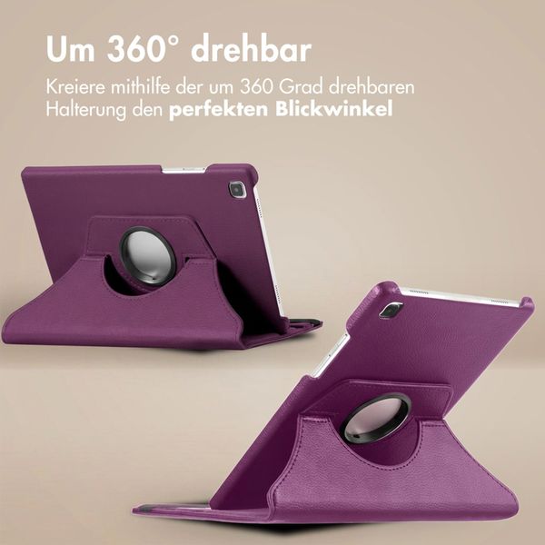 imoshion 360° drehbare Klapphülle Samsung Galaxy Tab S6 Lite (2020/2022/2024)  - Violett