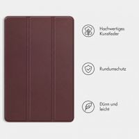 imoshion Trifold Klapphülle Samsung Galaxy Tab A11 Plus - Bordeaux