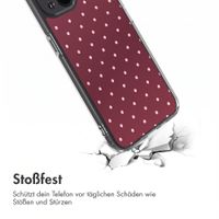 imoshion Design Hülle Apple iPhone 14 - Polka Dot Bordeaux