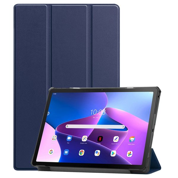 imoshion Trifold Klapphülle Lenovo Tab M10 Plus (3rd gen) - Dunkelblau