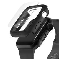 Uniq Nautic Apple Watch Hülle mit Wasserdichtem Gehärtetem Glas-Displayschutz für die Apple Watch 4-6 / SE - 44 mm - Midnight Black